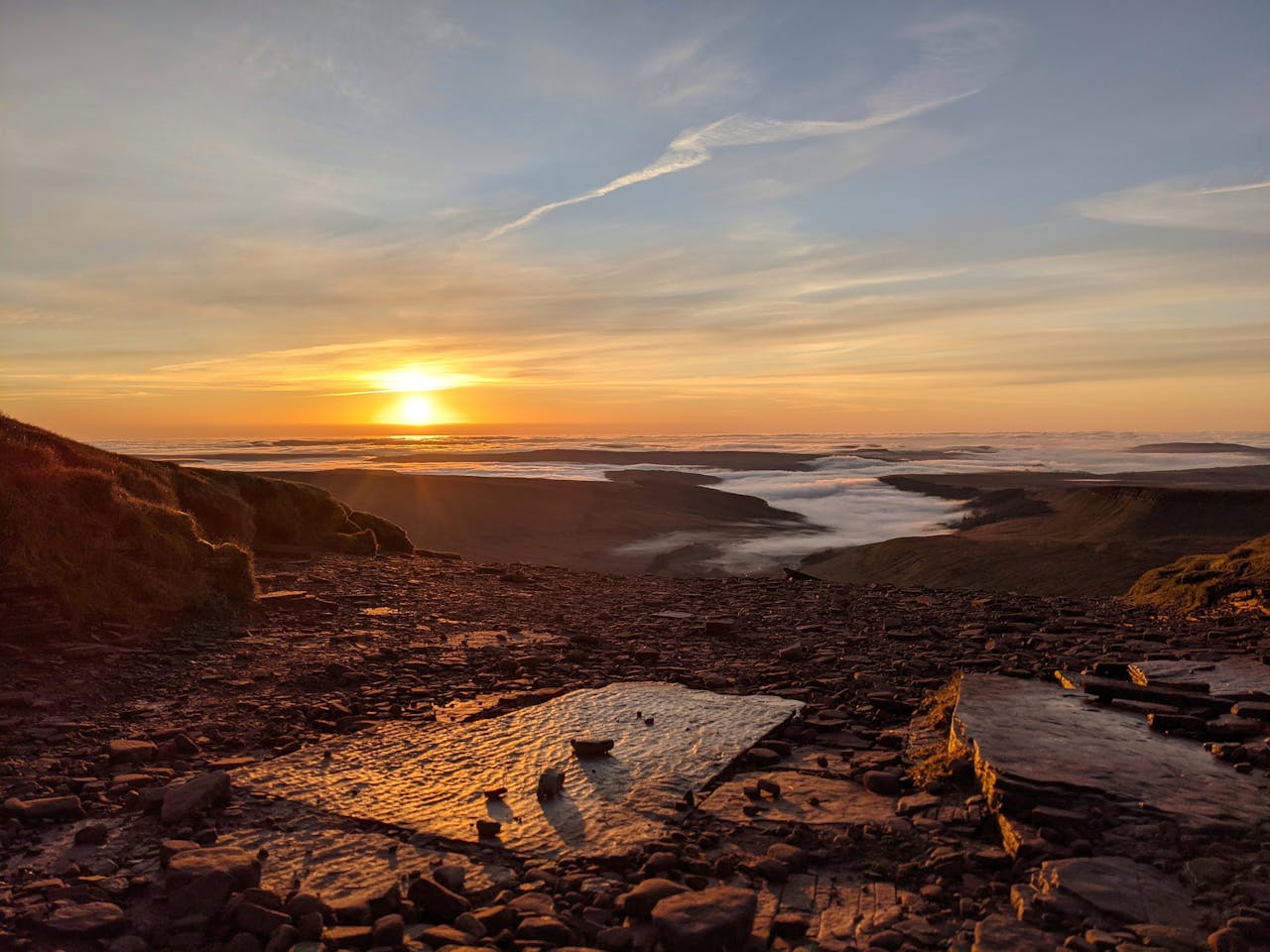 Rocky Shore During Sunrise